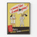 Vintage-Poster 'A Pound Lent Is Worth Two Spent' - Retro-Wanddekoration Artem Legrand