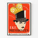Vintage-Poster HKH Presidenten - Retro-Wanddekoration
