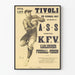 Altes Fußballposter A.S.S gegen K.F.V. Karlsruhe 1927