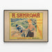 Vintage-Poster A. Sanromá Fahrradreparatur und -montage — gerahmtes Bild an der Wand