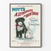 Vintage-Poster Ein Fremder in New York mit schwarzem und weißem Welpen