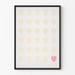 Wandposter Herz in Sanftheit - Minimalistisches Design
