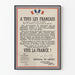 Historisches Poster A Alle Franzosen – Appell des Generals de Gaulle