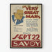 Vintage-Poster Theater The Very Great Man - Retro-Wanddekoration