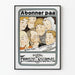 Vintage-Poster Abonnement Norsk Familie Journal