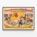 Vintage-Zirkus-Poster Adam Forepaugh & Sells Brothers — gerahmtes Bild an der Wand