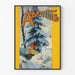 Vintage-Poster Zeitschriftencover Abenteuer Jagd im Winter