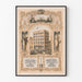 Vintage-Werbeplakat Joseph Laing & Co – Retro-Wanddekoration