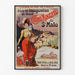 Vintage-Poster Bretagne – Saint-Malo, Eröffnung des Casinos, in einem feinen Rahmen an einer hellen Wand präsentiert.