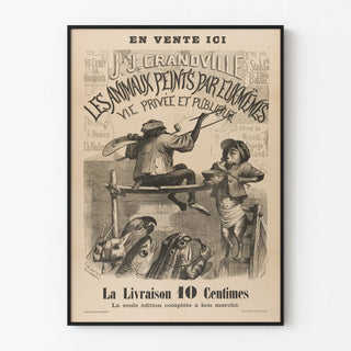 affiche-de-libraire-pour-les-scenes-de-la-vie-privee-et-publique-des-animaux