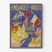 Vintage-Rekrutierungs-Poster der 4. Afrikajäger