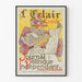 Vintage-Poster für die Zeitschrift Le Clair - Retro-Wanddekoration
