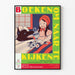 Vintage-Poster Ausstellung mit niederländischen illustrierten Büchern 1890–1950