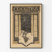 Vintage-Theaterplakat – Electra – Richard Roland Holst, in einem schmalen Rahmen an einer hellen Wand.