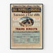 Vintage-Reiseplakat – Bagnoles, Thermalwasser, in einem feinen Rahmen an einer hellen Wand.