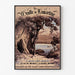 Vintage-Plakat «Aix-les-Bains, Grotte de Lamartine», in einem schlanken Rahmen an einer hellen Wand präsentiert.