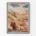 Vintage-Poster Gavarnie, Chemin de fer d’Orléans, in einem dünnen Rahmen an einer hellen Wand.