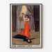 Vintage-Plakat „How London Lives, Surrey Theatre“ in einem schlanken Rahmen an einer hellen Wand.