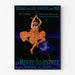 Vintage-Poster La Revue illustrée, in einem dünnen Rahmen an einer hellen Wand.