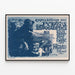 Plakat der Ausstellung der Lithografenmaler 1899 - Vintage-Wanddekoration — gerahmtes Bild an der Wand