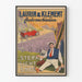 Vintage-Poster Laurin & Klement Automobildekoration Wandbild