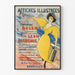 Vintage-illustriertes Poster für Wanddekoration - Druckerei Bulens Brüssel