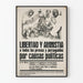 Politisches Poster Libertad y Amnistía – Poster Argentinische Politik