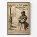 Vintage-Poster gegen Alkoholkampagne