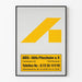 Vintage-Wanddekoration Poster AIDS-Hilfe Pforzheim