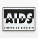 Plakat Symposium AIDS Berlin 1991 – Grafische Wanddekoration — gerahmtes Bild an der Wand