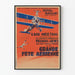 Vintage-Poster Luftfest mit Akrobaten und Fallschirmspringern