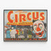 Vintage-Zirkusposter Al G. Kelly und Miller Bros — gerahmtes Bild an der Wand