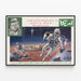Vintage-Poster Weltraum und Astronauten USA — gerahmtes Bild an der Wand