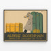 Vintage-Poster Albert Rosenhain Berlin Leipzig Str. 72-74 — gerahmtes Bild an der Wand
