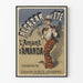 Vintage-Poster Alcazar d'Été L'Amant d'Amanda Wanddekoration