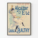 Vintage-Poster Alcazar d'Été mit Louise Balthy