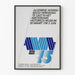 Moderes dekoratives Poster zum 75. Jubiläum der Allgemeinen Wohnungsbau Vereinigung