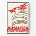Vintage-Poster Alhambra Leicester Square Wanddekoration mit grafischem Design