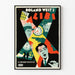 Vintage-Poster Alibi - Dekoratives Poster im Polar- und Detektivstil