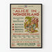 Vintage-Poster Alice im Wunderland - Theaterwanddekoration Oregon W.P.A.