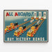 Vintage-Poster All Aboard – Werbung für Siegesscheine — gerahmtes Bild an der Wand