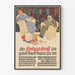 Vintage-Poster als Festgeschenk - Wanddekoration zum Thema Lesen und Familie