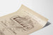 Vintage-Poster Always mit floraler Schriftart