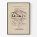 Vintage-Poster Always mit floraler Schriftart