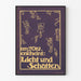Vintage-Poster Licht und Schatten Oktober 1910 von Pretorius