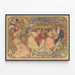 Plakat Theater Liebende Komödie von M. Donnay - Vintage Wanddekoration — gerahmtes Bild an der Wand