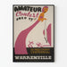 Vintage-Poster für den Amateur-Wettbewerb im Page County Warrenville