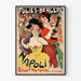 Vintage-Poster Ballett Pantomime Neapel bei den Folies Bergère