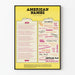 Poetisches Poster American Names von Stephen Vincent Benét - Vintage Wanddekoration