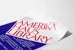 Vintage-Poster Amerika Haus Bibliothek - Grafische und informative Wanddekoration